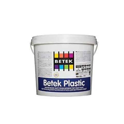 საღებავი "Betek Plastik" 25კგ — ინტერიერის საღებავი
